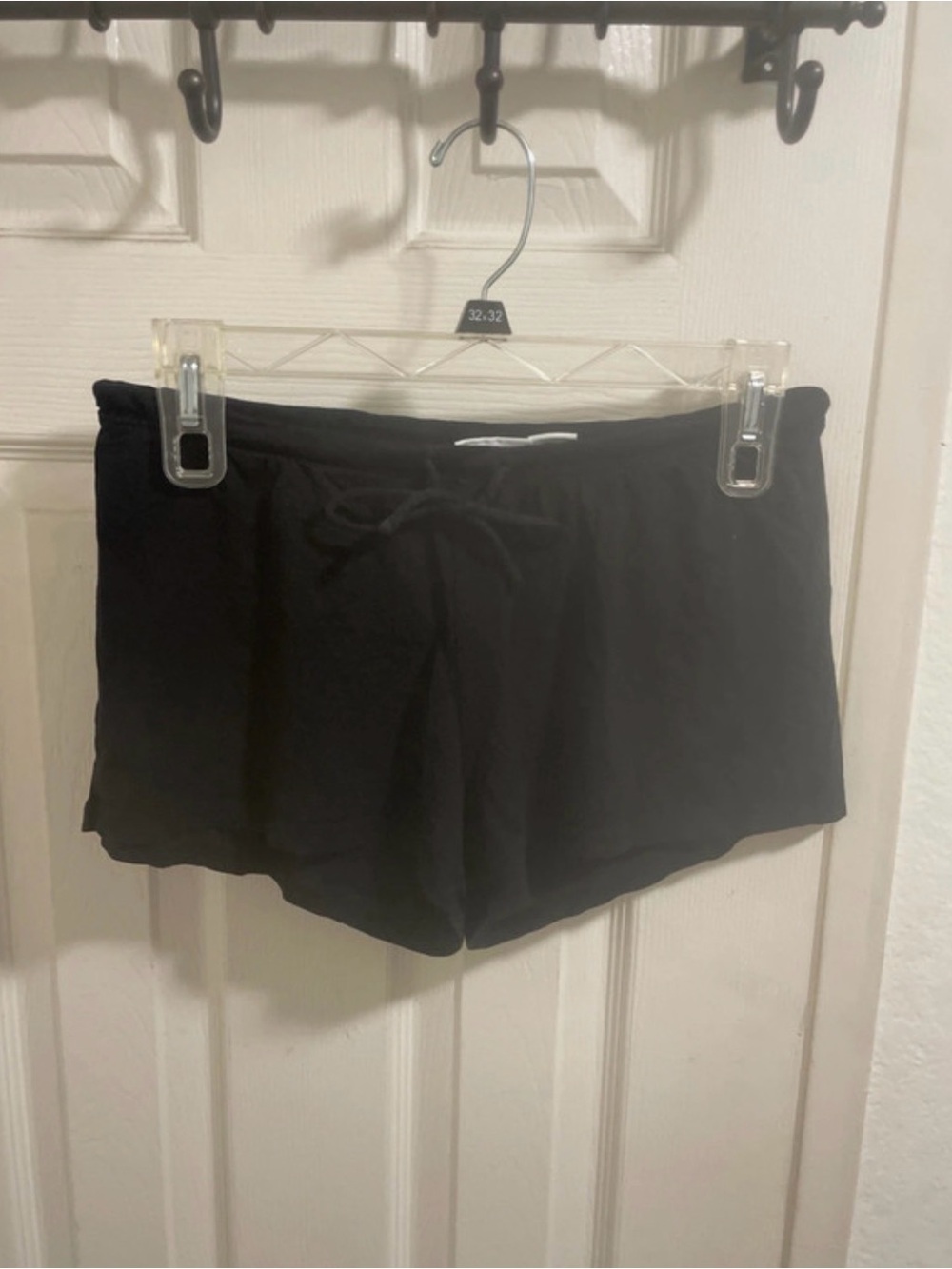 Tommy Bahama Black High-Waist Drawstring Lounge Shorts